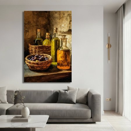 لوحة ثمار زيت الزيتون